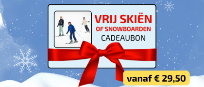 Cadeaubon vrij skien of snowboarden